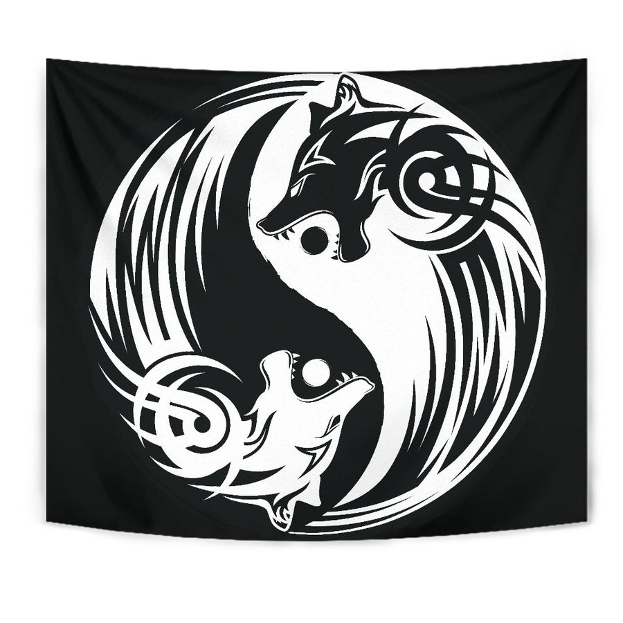 Ligerking Tapestry - Ying Yang Wolf A21