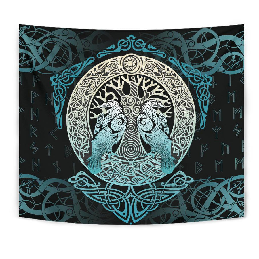 Ligerking Tapestry Yggdrasil and Ravens A7