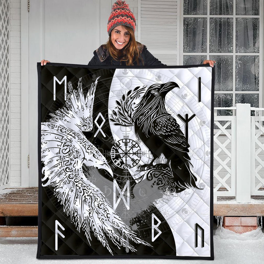 Ligerking Premium Quilt - Raven Viking Tattoo Premium Quilt A35