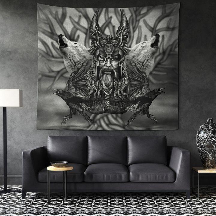 Viking Legend Warrior Limited 3D Print Wall Tapestry 6A15