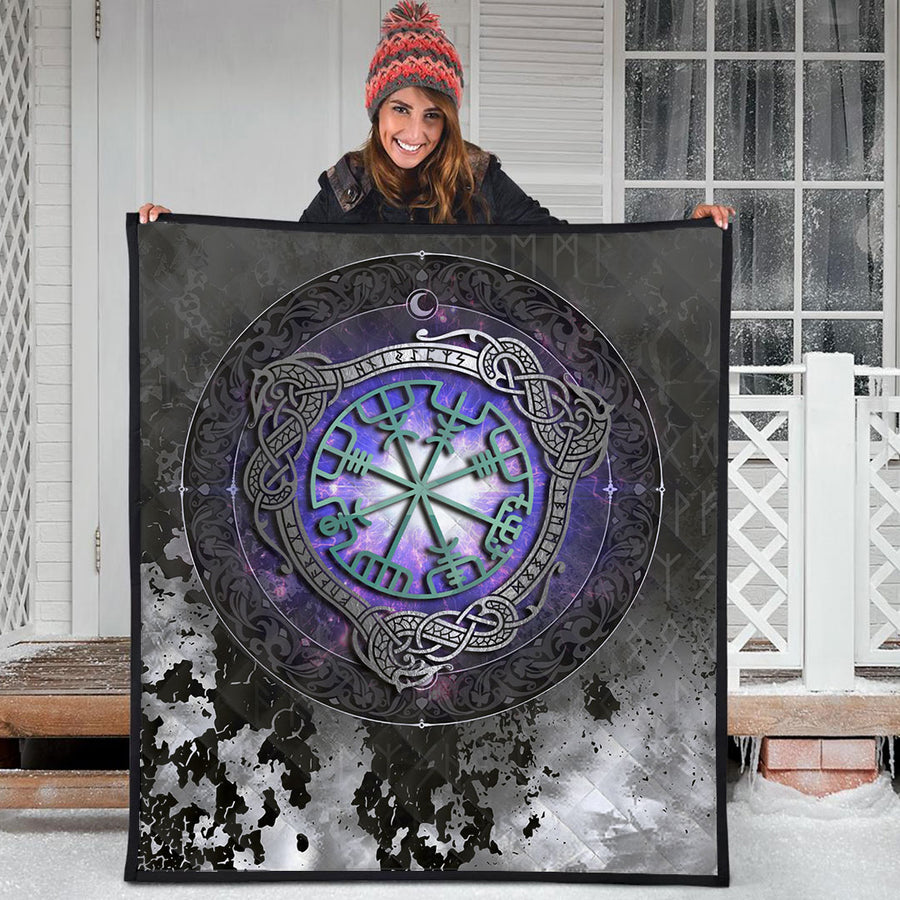 Ligerking Premium Quilt - Viking Vegvisir and Celtic Tattoo Premium Quilt A35
