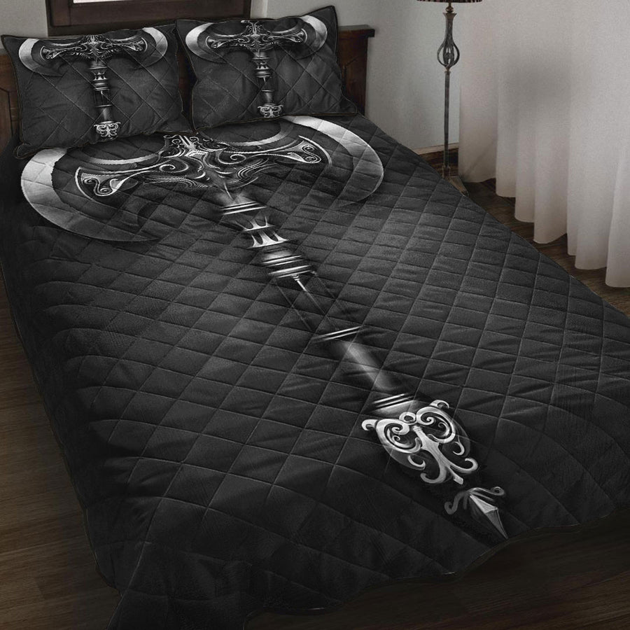 Ligerking Quilt - Axes Steel Quilt A35