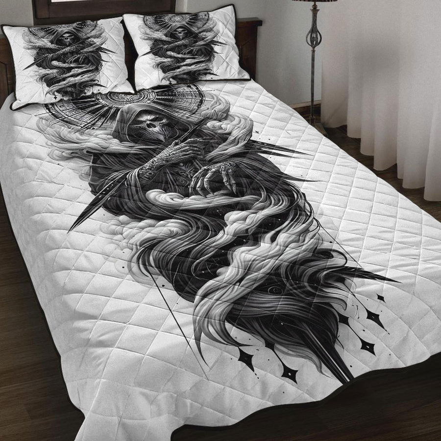 Ligerking Quilt - Death and Compass Tattoo Quilt A35