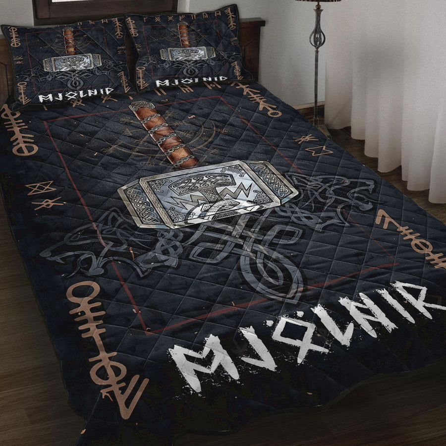 Ligerking Quilt - Mjolnir of Thor and Rune Quilt A35