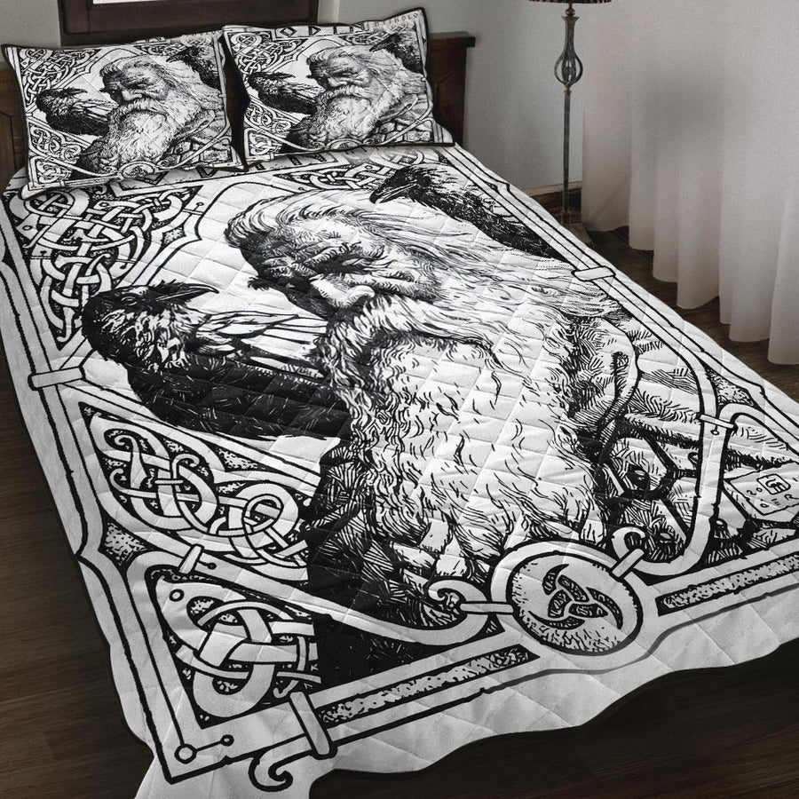 Ligerking Quilt - Odin Vintage Black and White Quilt A35