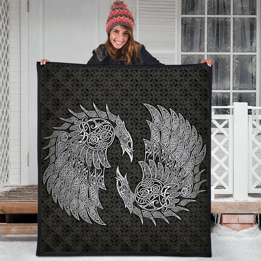 Ligerking Premium Quilt - Raven and Wolf Fenrir Premium Quilt A35