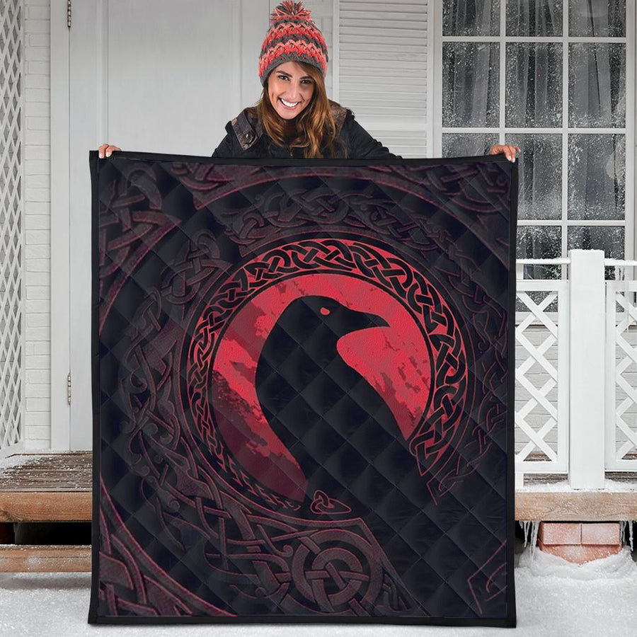 Ligerking Premium Quilt - Viking Raven and Celtic Blood Style Premium Quilt A35