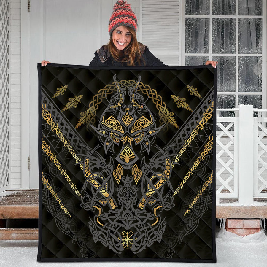 Ligerking Premium Quilt - Fenrir and Claw Gold-Black Premium Quilt A35