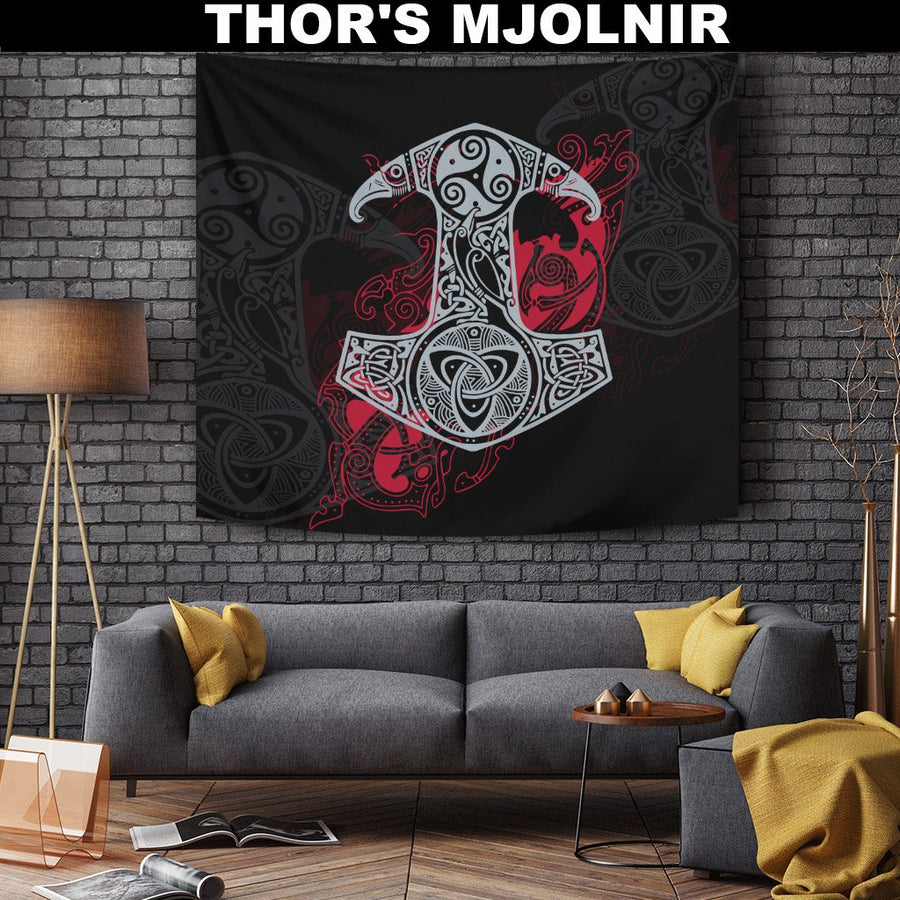 Ligerking Tapestry - Thor's Mjolnir A7