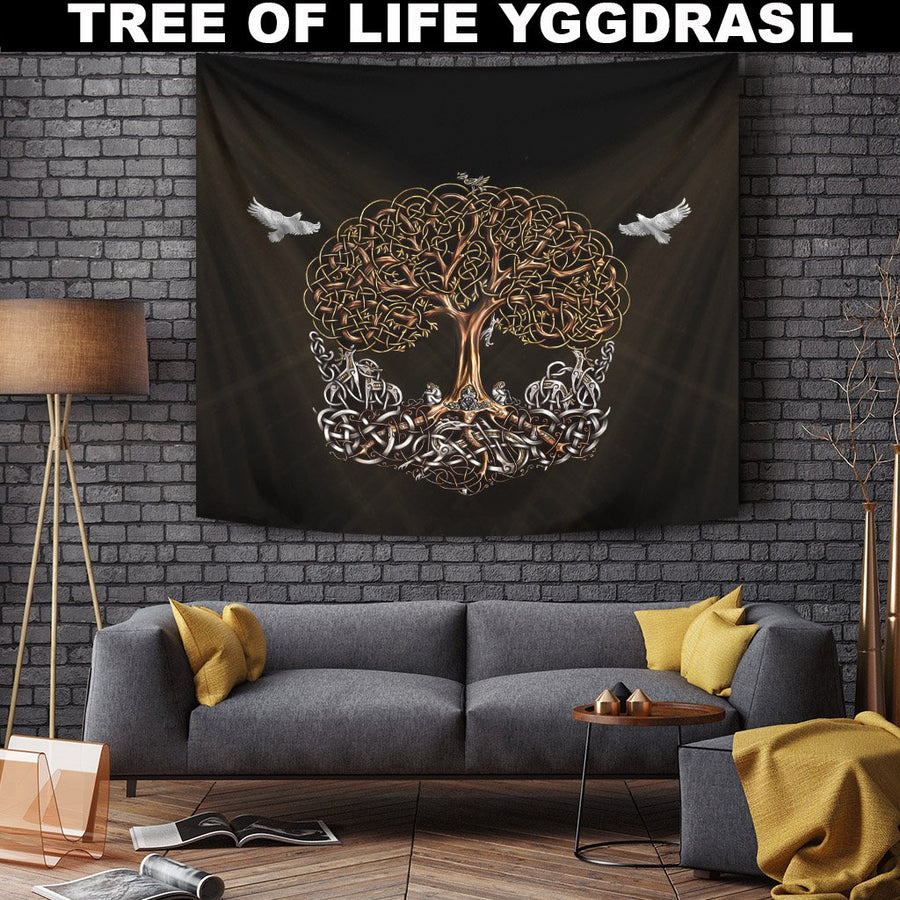 Ligerking Tapestry - Ligerking Tree Of Life Yggdrasil A7