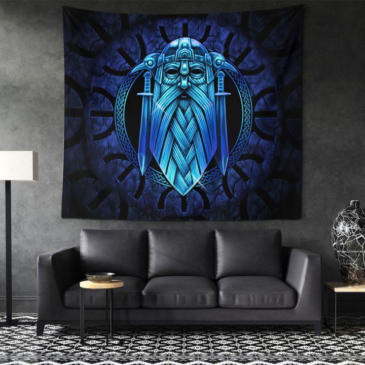 Viking Legend Warrior Limited 3D Print Wall Tapestry 8A15