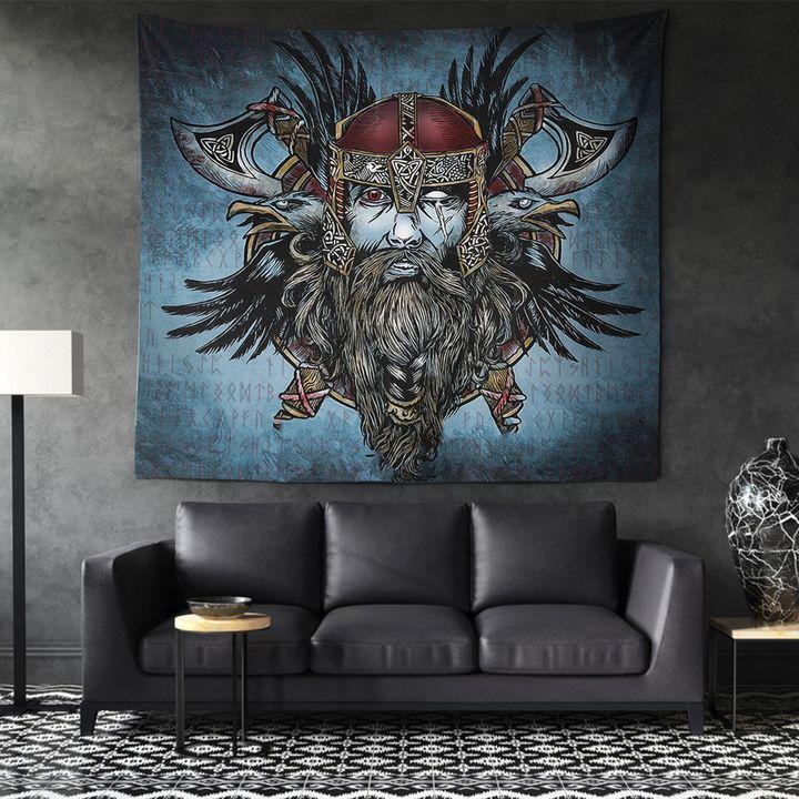 Viking Legend Warrior Limited 3D Print Wall Tapestry 16A15