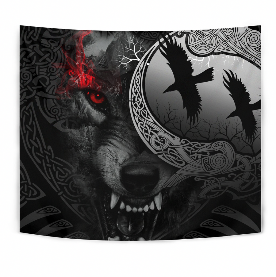 Ligerking Tapestry - Angry Moon Wolf A31