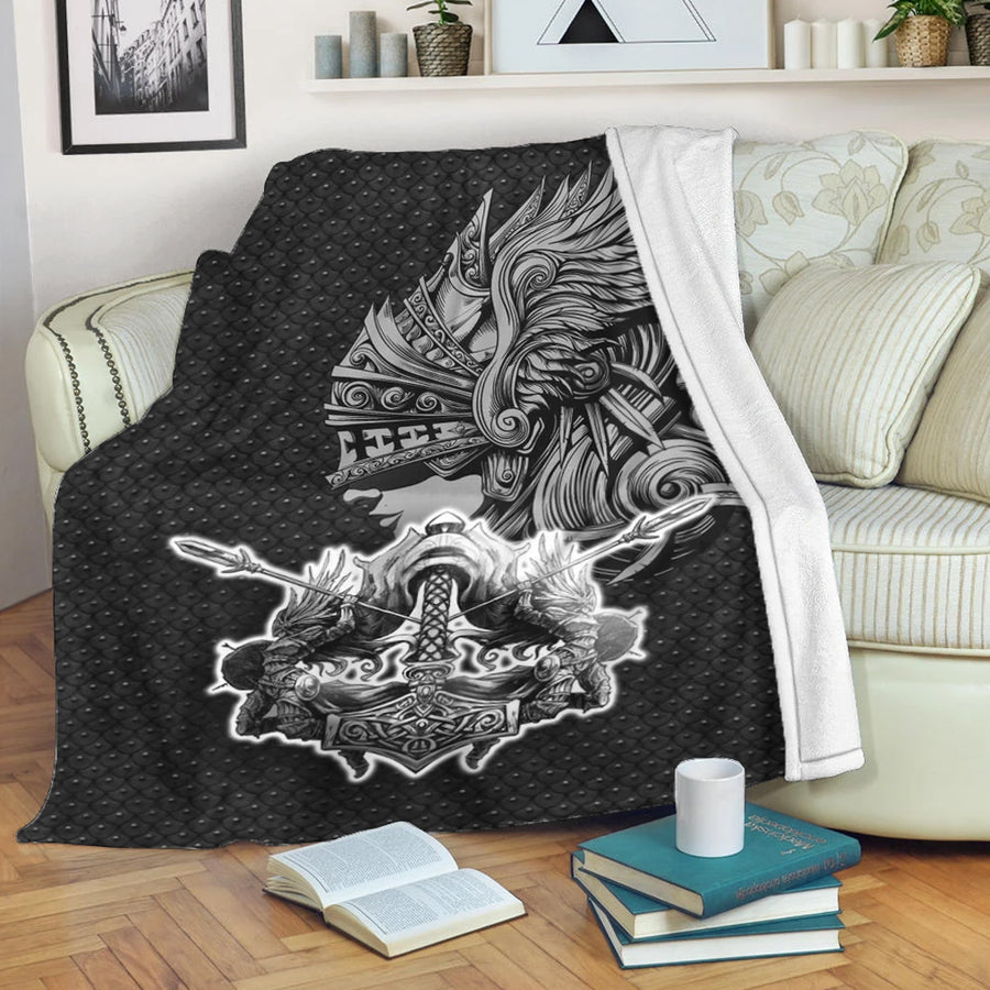 Ligerking Premium Blanket - Valkyrie Metal Background Premium Blanket A35
