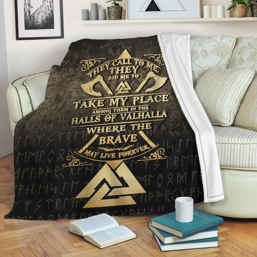 Ligerking Premium Blanket - Vikings-Hall-of-Valhalla Premium Blanket A7