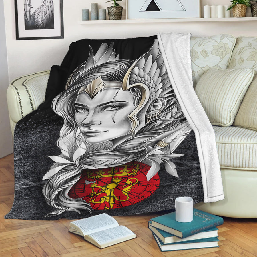 Ligerking Premium Blanket - Valkyries Norway Viking Country Premium Blanket A95