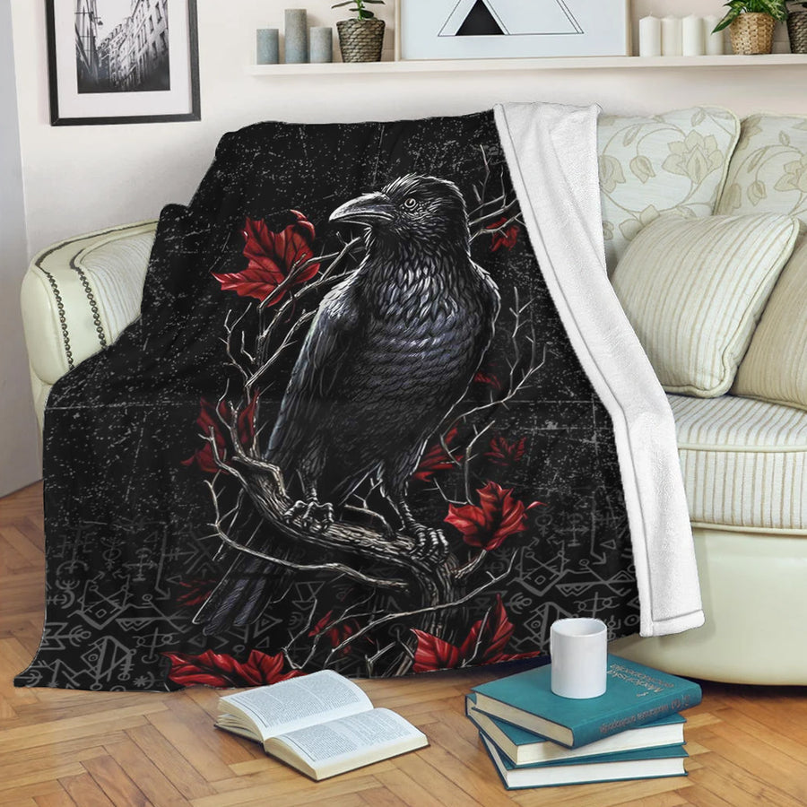 Ligerking Premium Blanket - Viking on a Tree Branch Premium Blanket A35