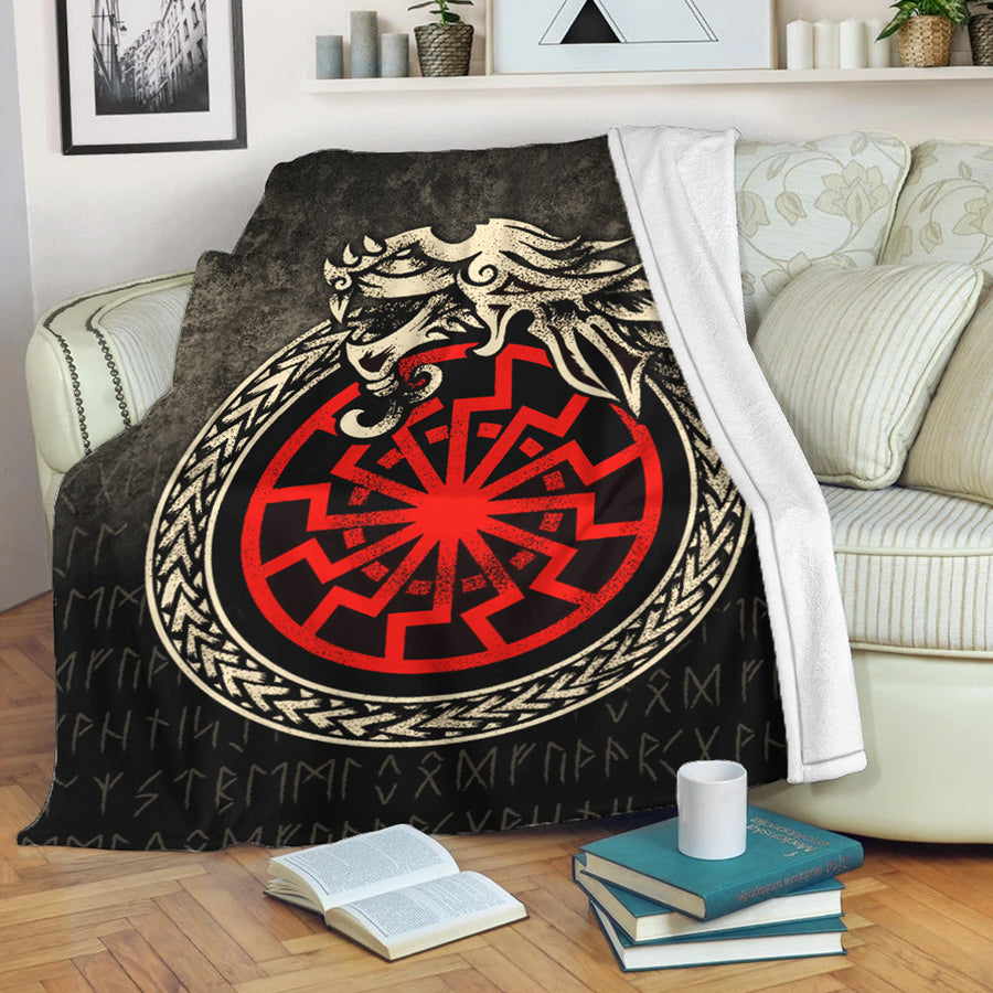 Ligerking Premium Blanket -Viking Jormungandr Symbol Midgard Serpent Child Of Loki Premium Blanket A7
