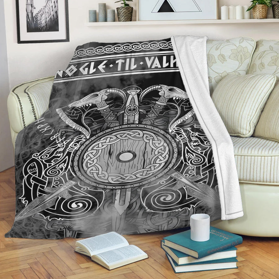 Ligerking Premium Blanket - Viking Valknut Celtic Premium Blanket A31