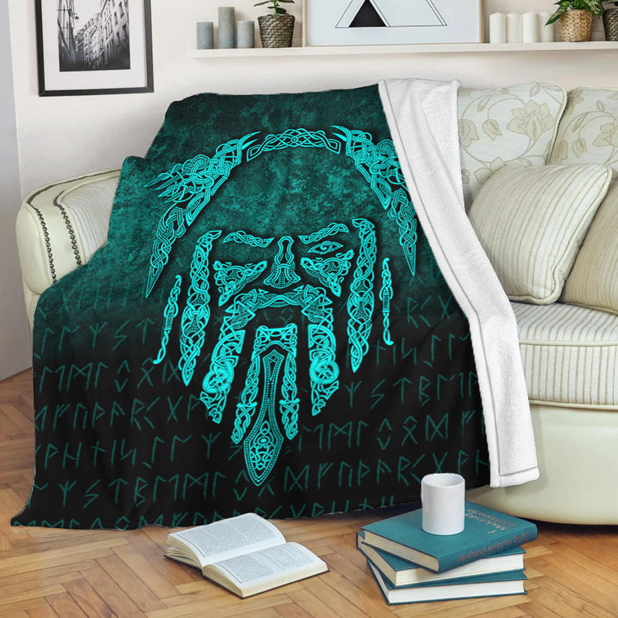 Ligerking Premium Blanket - Eye of Odin - Cyan Version Premium Blanket A7