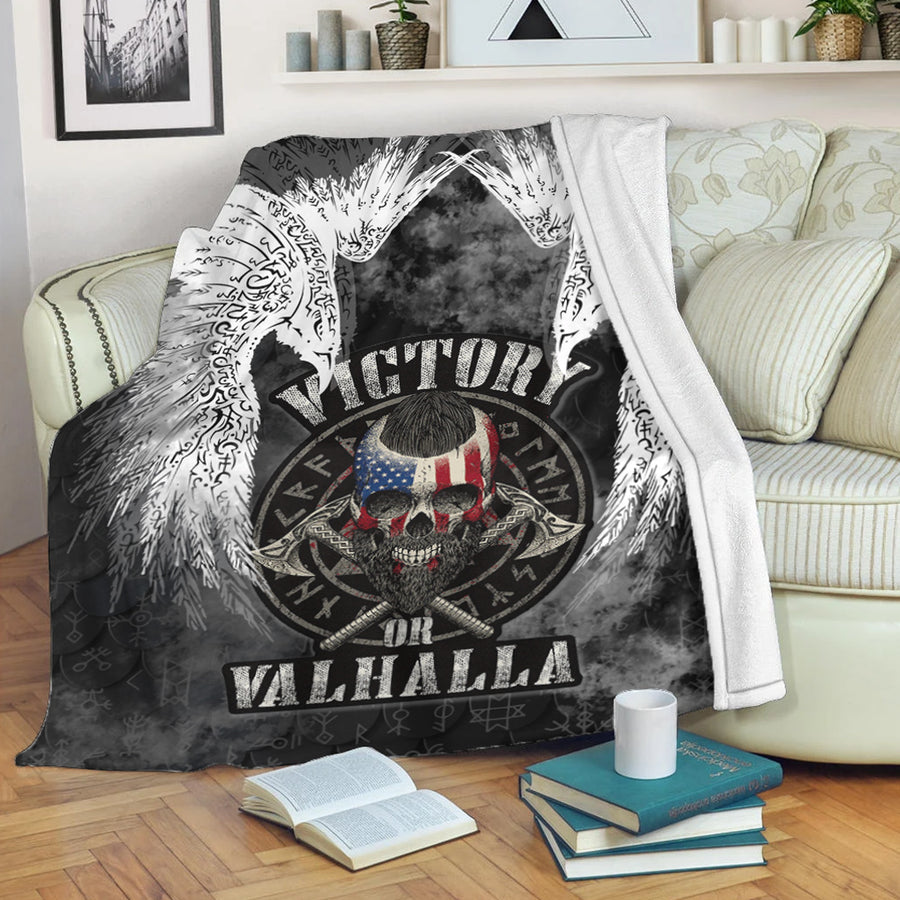 Ligerking Premium Blanket - Viking Mystical Raven American Premium Blanket A31