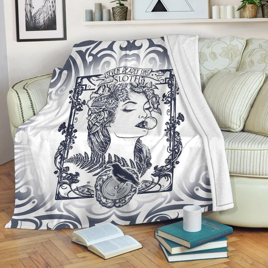 Ligerking Premium Blanket - Sloth! Seven Deadly Sins Celtic Tattoo Premium Blanket A35
