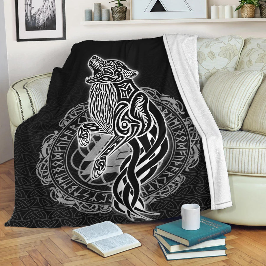Ligerking Premium Blanket -Wolf Viking Premium Blanket A95