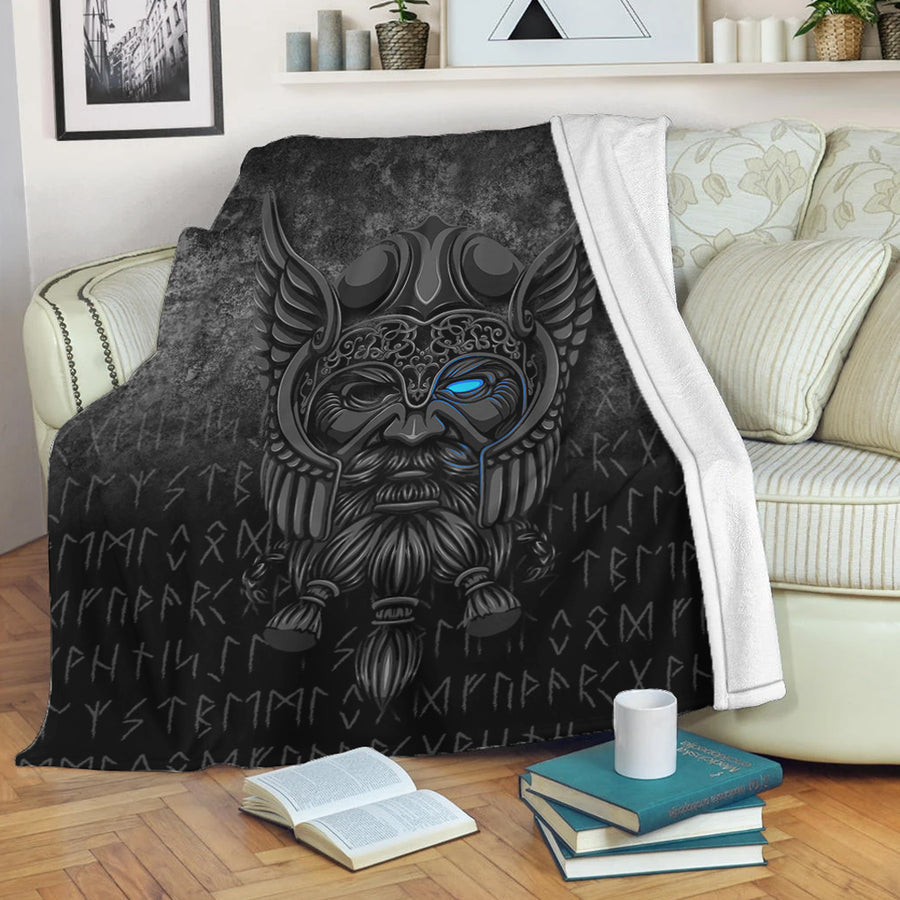 Ligerking Premium Blanket - Viking Odin Allfather In Asgard - Special Version Premium Blanket A7