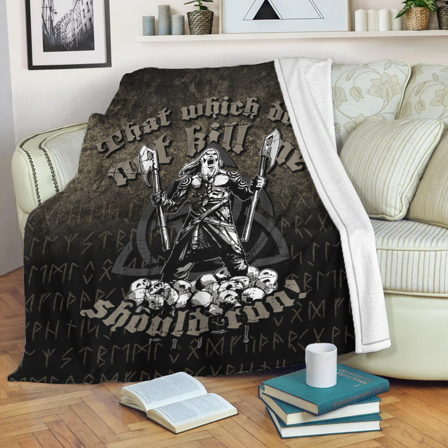 Ligerking Premium Blanket - That Which Does Not Kill Me Should Run! Premium Blanket A7