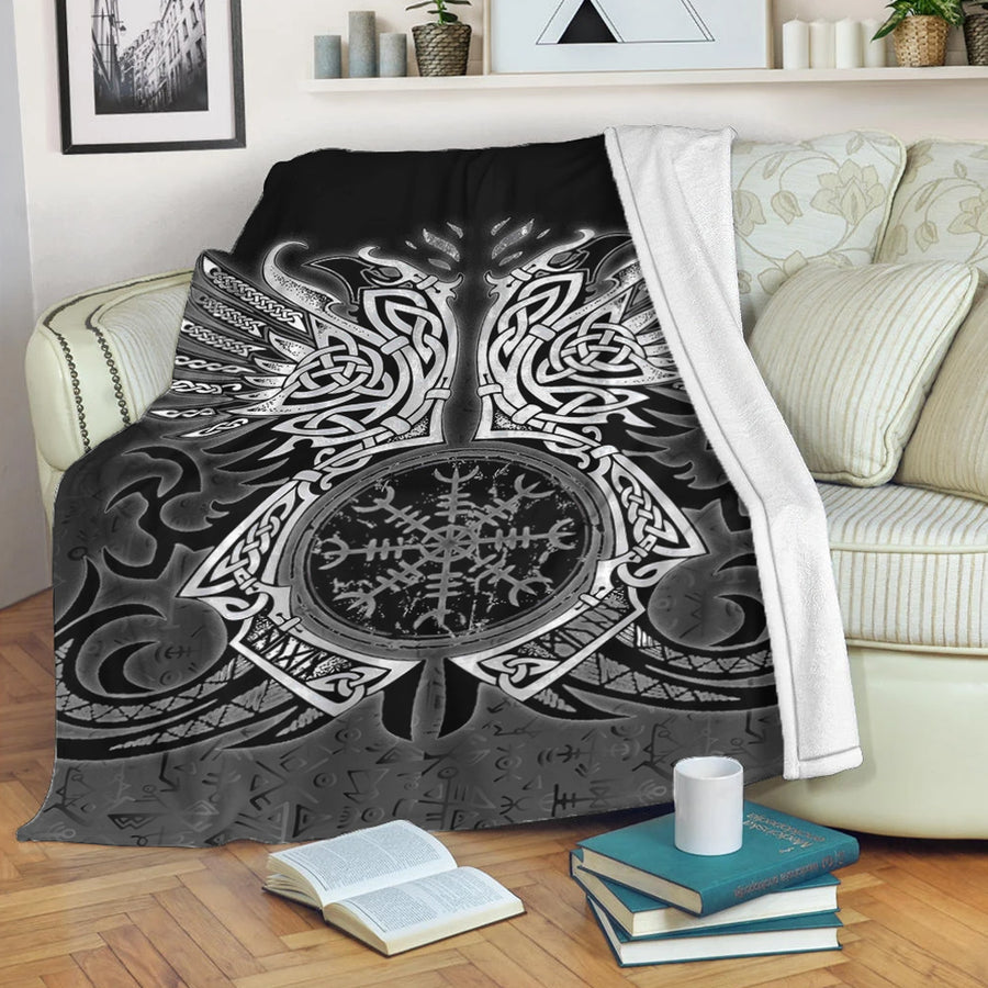 Ligerking Premium Blanket - Two Raven Celtic Premium Blanket A95