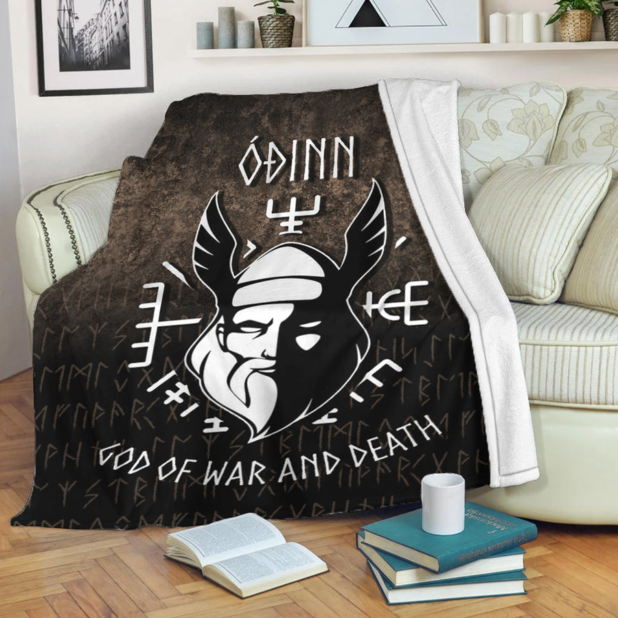 Ligerking Premium Blanket - Odin God Of War And Death Premium Blanket A7