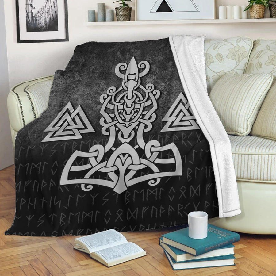Ligerking Premium Blanket -Mjolnir and Valknut Premium Blanket A7