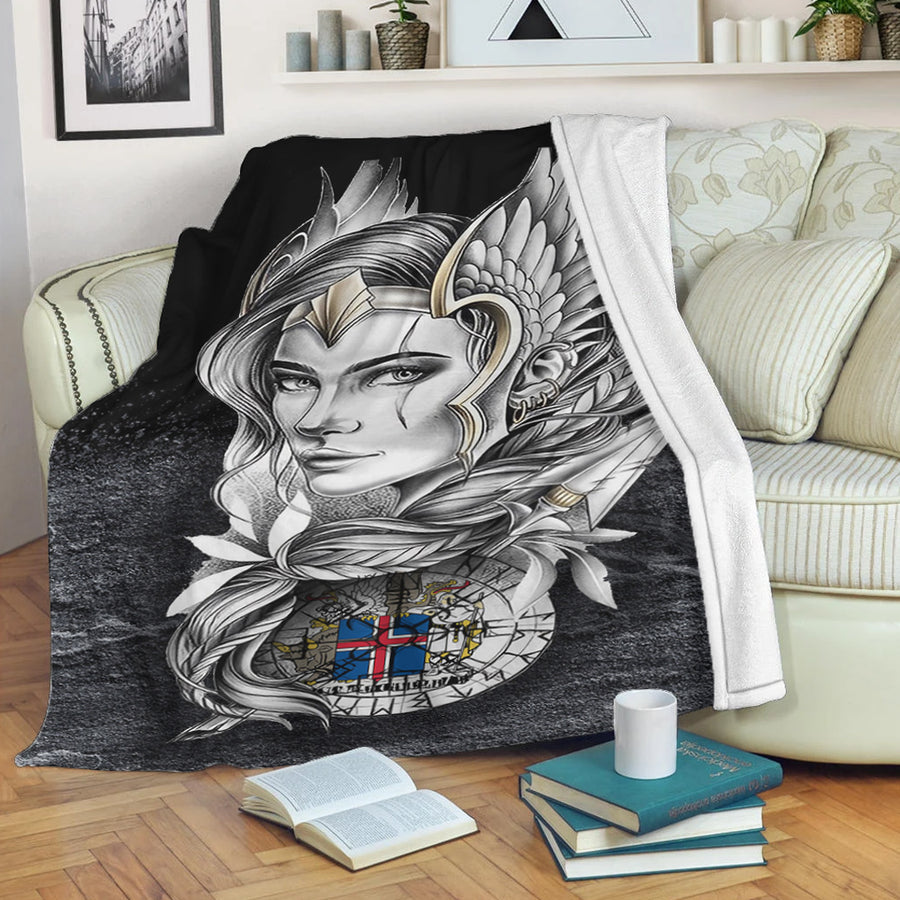 Ligerking Premium Blanket - Valkyries Iceland Viking Country Premium Blanket A95