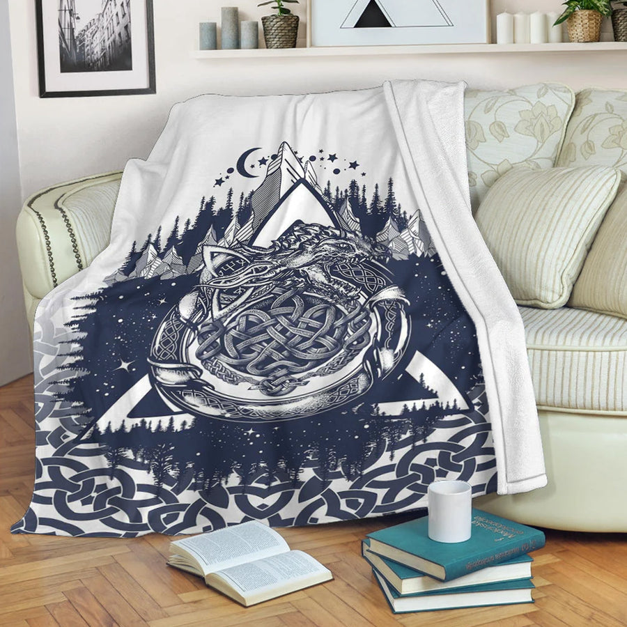 Ligerking Premium Blanket - Ouroboros Celtic Style Premium Blanket A35