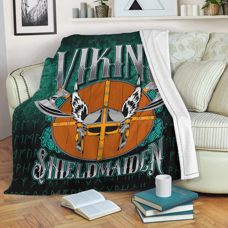 Ligerking Premium Blanket - Viking ShieldMaiden Premium Blanket A7