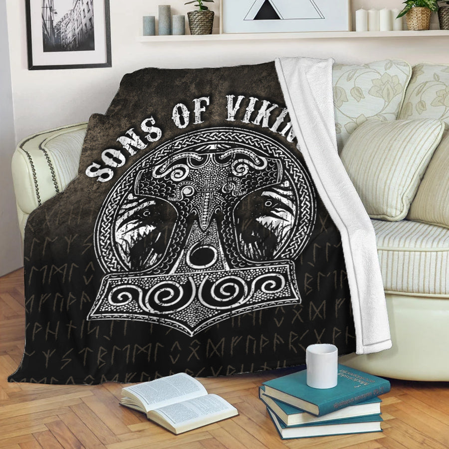 Ligerking Premium Blanket - Son Of Viking Mjolnir Premium Blanket A7