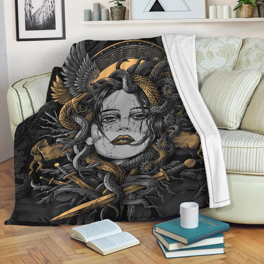 Ligerking Premium Blanket - Head Of Medusa Premium Blanket A7