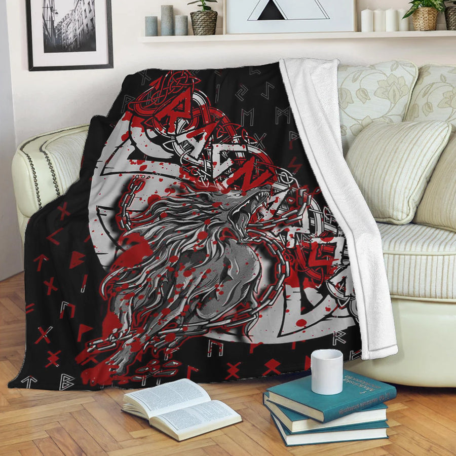 Ligerking Premium Blanket - Fenrir Ragnarok Blood Premium Blanket A95