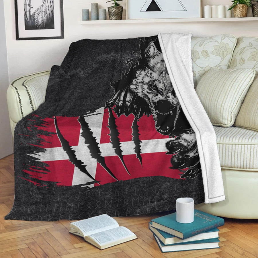 Ligerking Premium Blanket - Denmark Wolf Viking Blanket A95