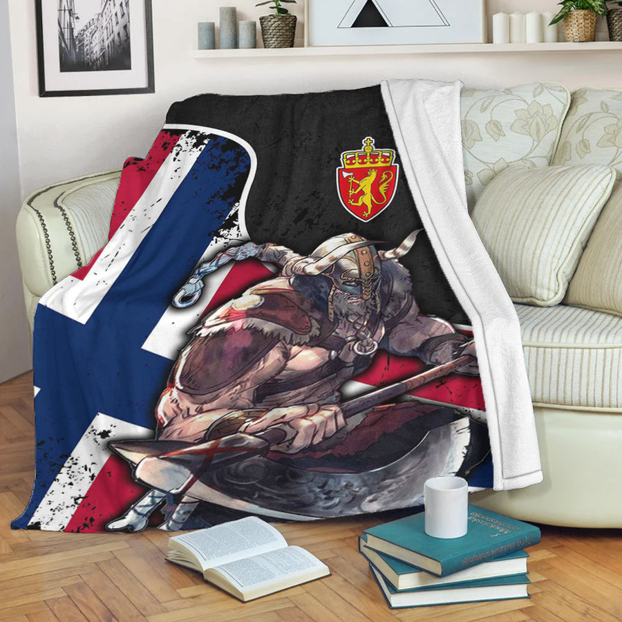 Ligerking Premium Blanket - Norway Warrior Brush Style Premium Blanket A35