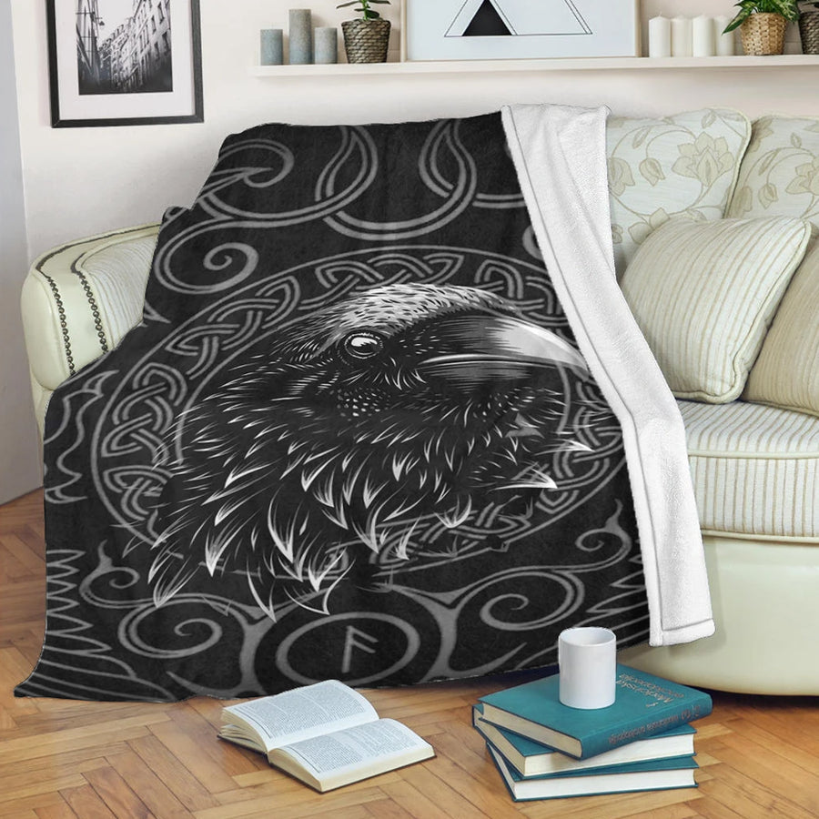 Ligerking Premium Blanket - Raven Celtic Style Premium Blanket A35