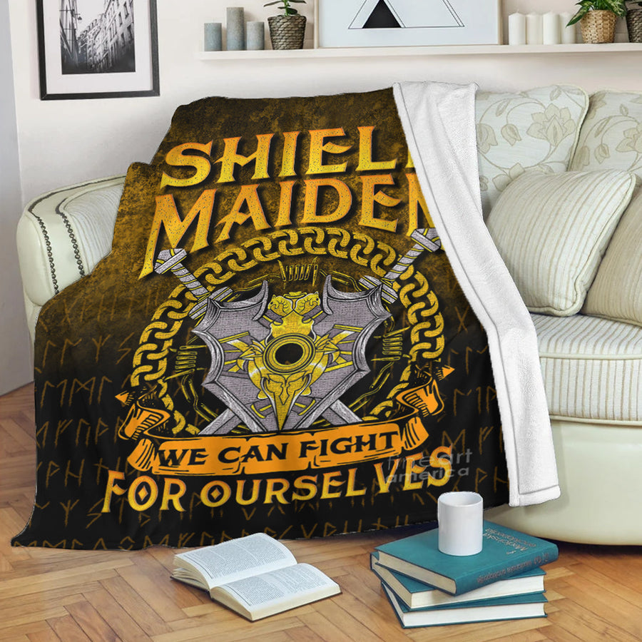 Ligerking Premium Blanket - Shield Maiden We Can Fight For Ourselves Premium Blanket A7