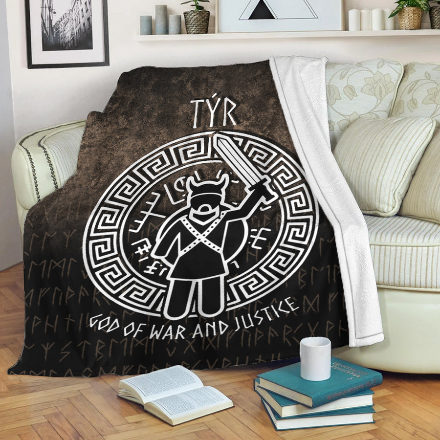 Ligerking Premium Blanket - Tyr God Of War And Justice Premium Blanket A7