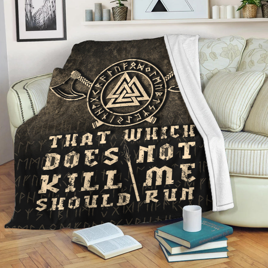Ligerking Premium Blanket - That-Which-Does-Not-Kill-Me-Should-Run Premium Blanket A7