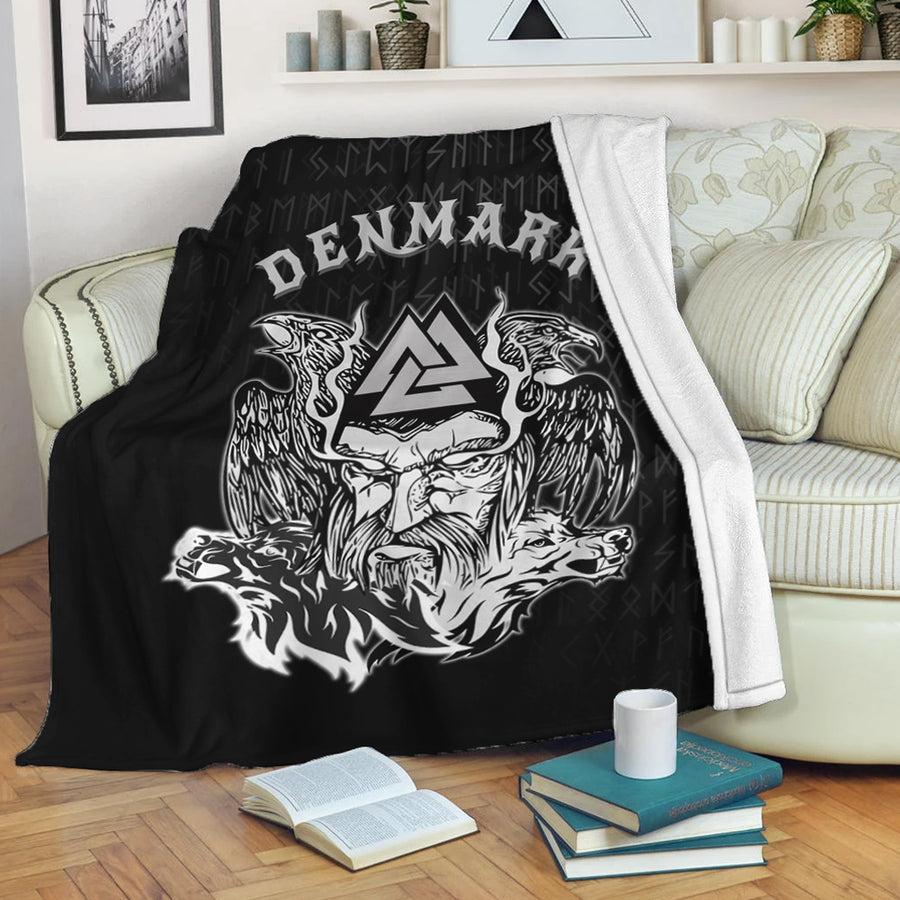 Ligerking Premium Blanket - Denmark Odin Viking Set Premium Blanket A95