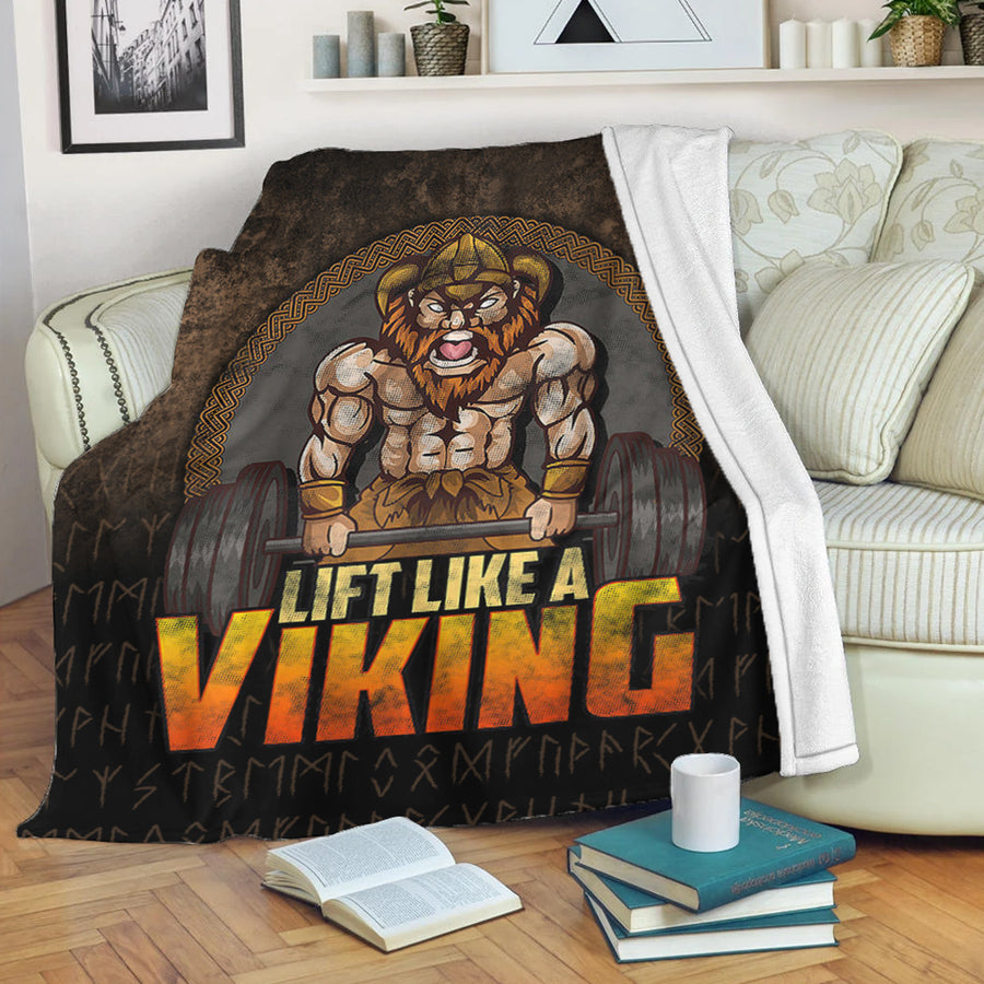 Ligerking Premium Blanket - Lift Like A Viking Premium Blanket A7