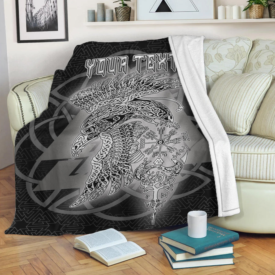 Ligerking Premium Blanket - Valknut Raven Viking Homeset Premium Blanket A95