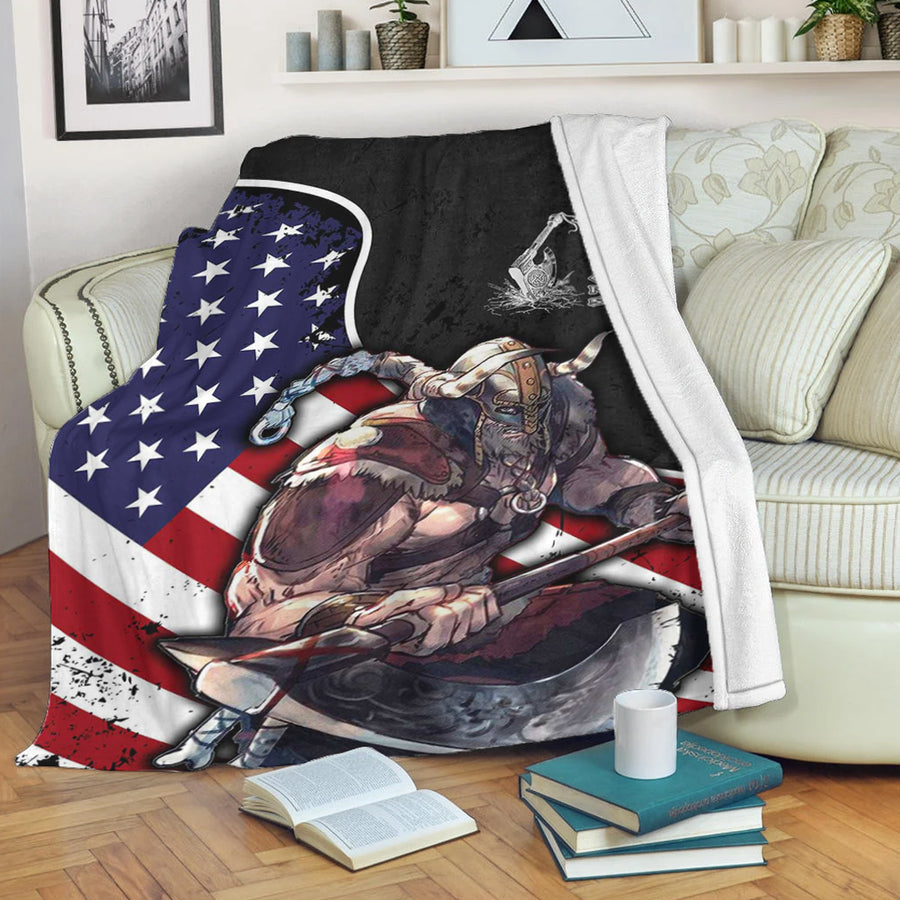Ligerking Premium Blanket - USA Warrior Brush Style Premium Blanket A35