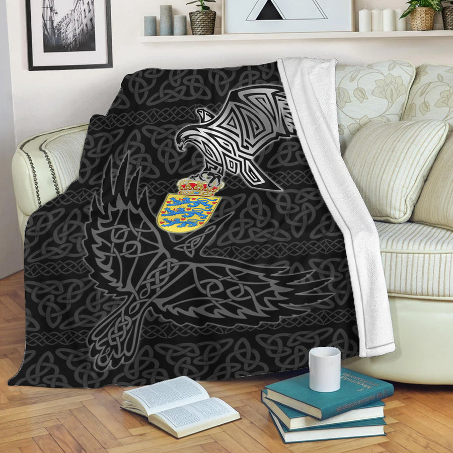 Ligerking Premium Blanket -Denmark Raven Viking Set Premium Blanket A95