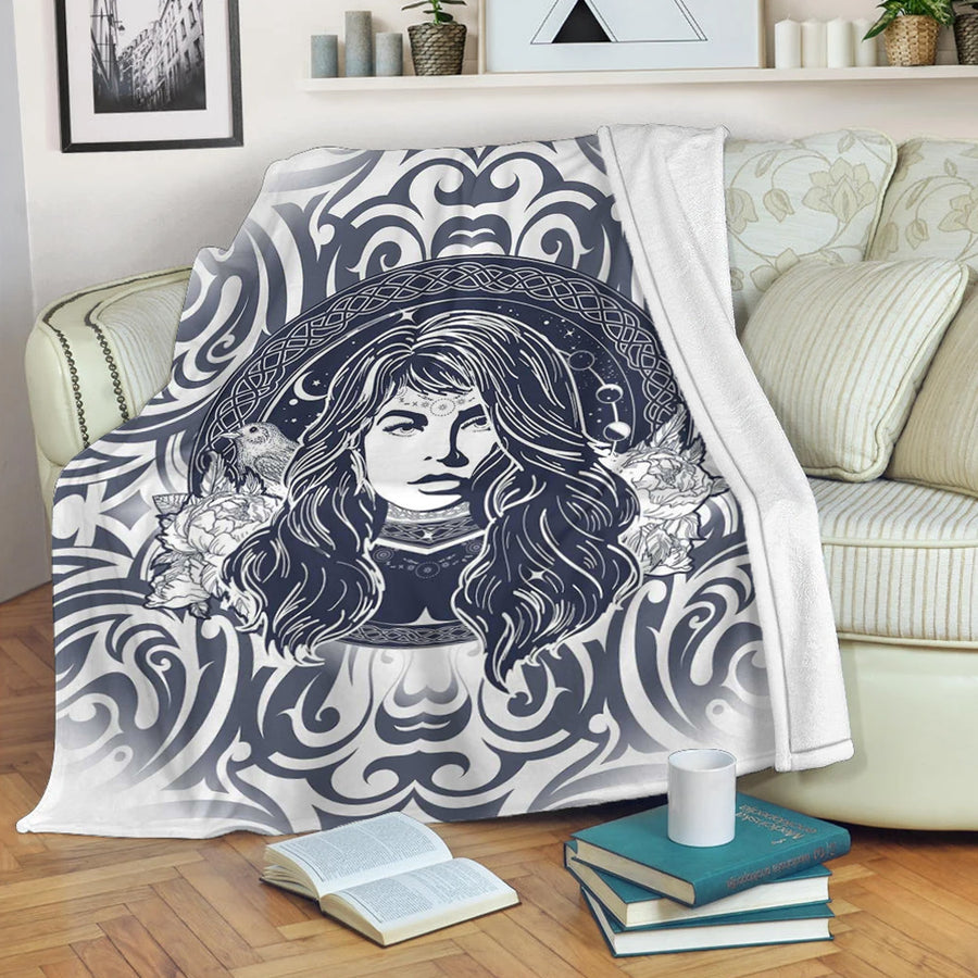 Ligerking Premium Blanket - Celtic Wicca Sorceress Premium Blanket A35